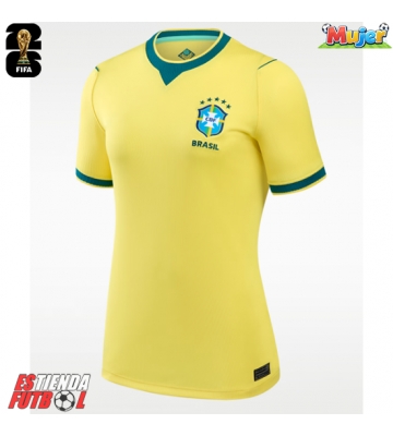 Brasil Primera Equipación Mujer Mundial 2026 Manga Corta